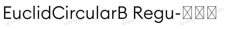 EuclidCircularB Regu字体转换